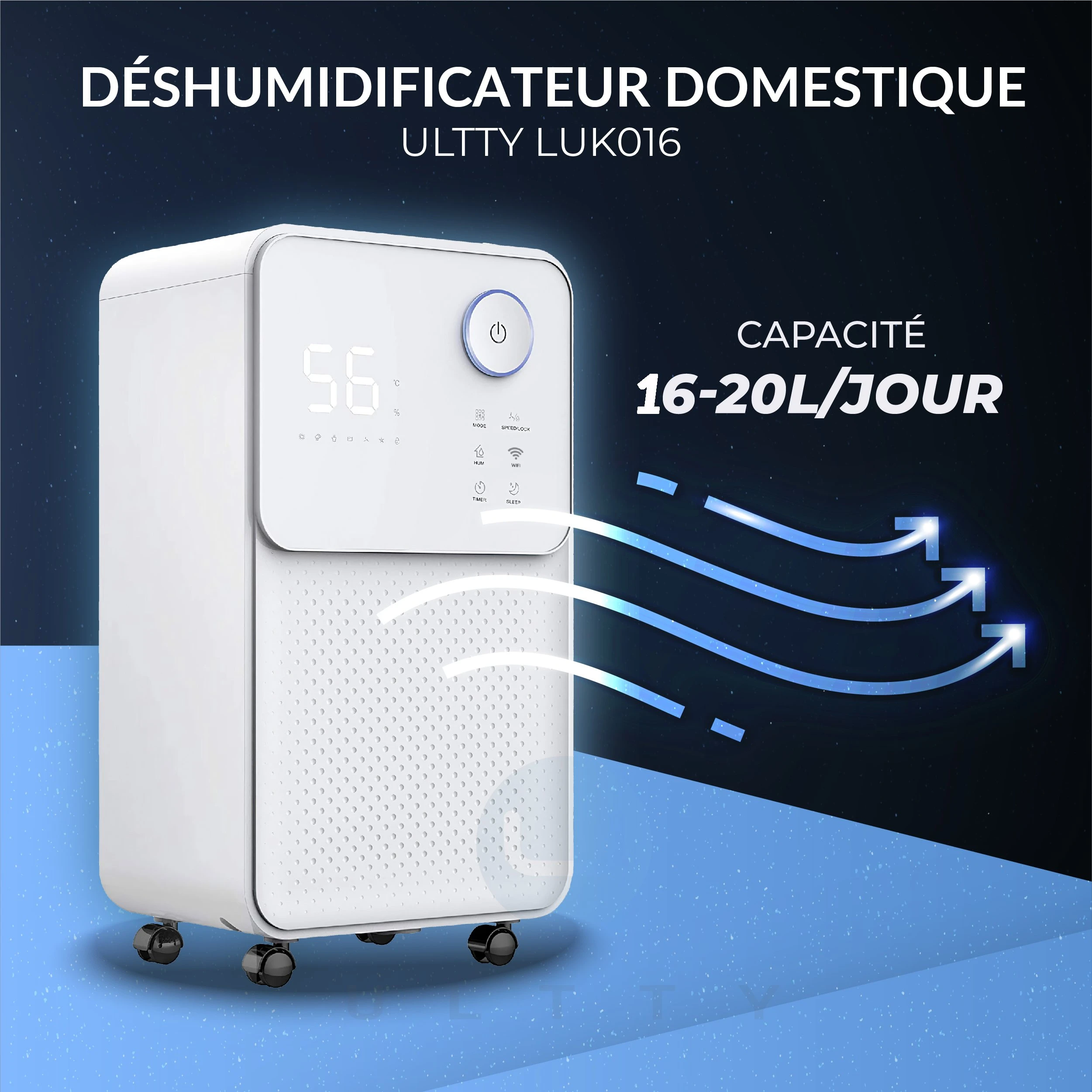Déshumidificateur + purificateur d'air